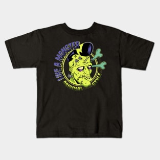 Psychobilly Like a Monster Kids T-Shirt